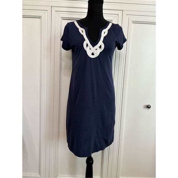 Lili Pulitzer Navy Cotton Dress size Small - Picture 1 of 4